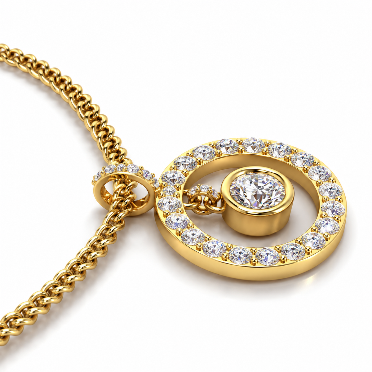 Diamond Orbit Pendant
