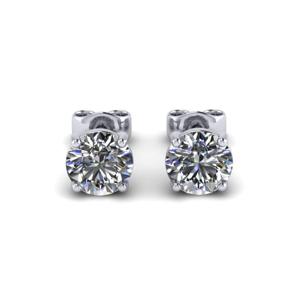 Stud Earrings 1 CTW
