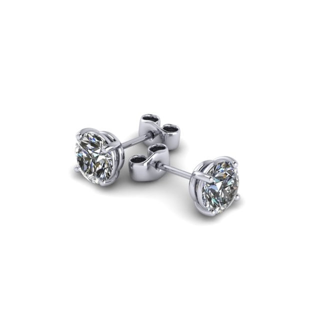 Stud Earrings 1 CTW