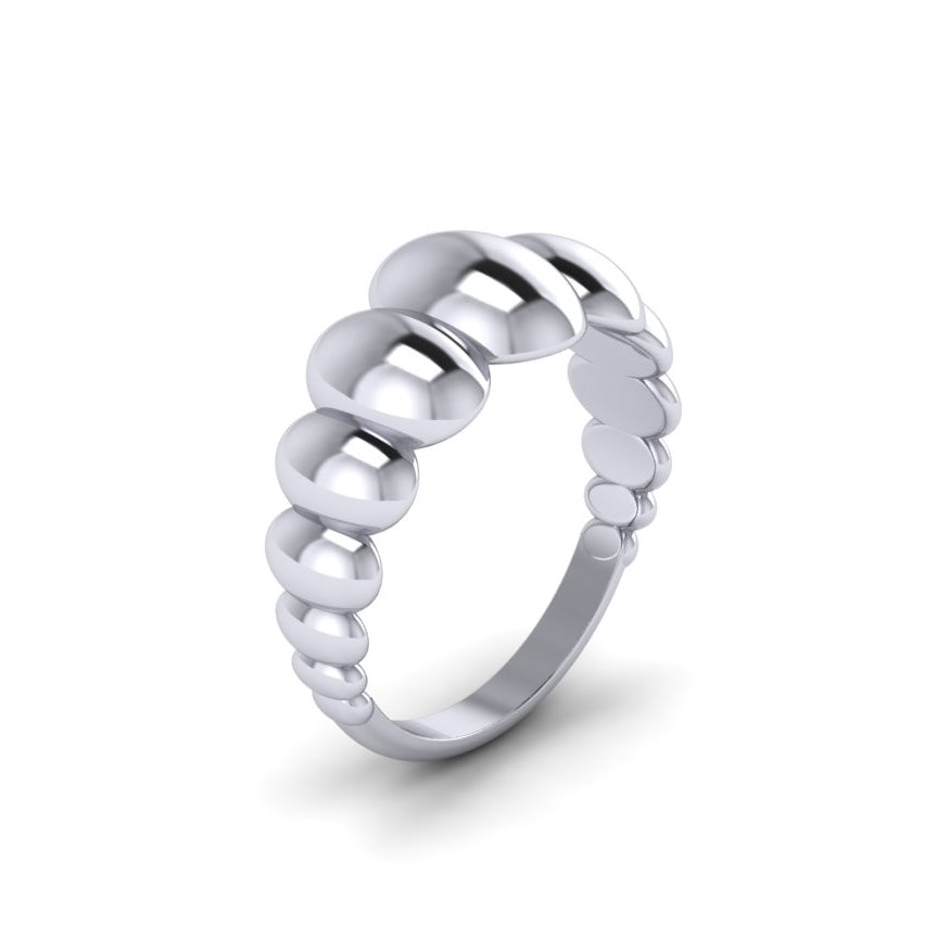 Golden Pebble Ring