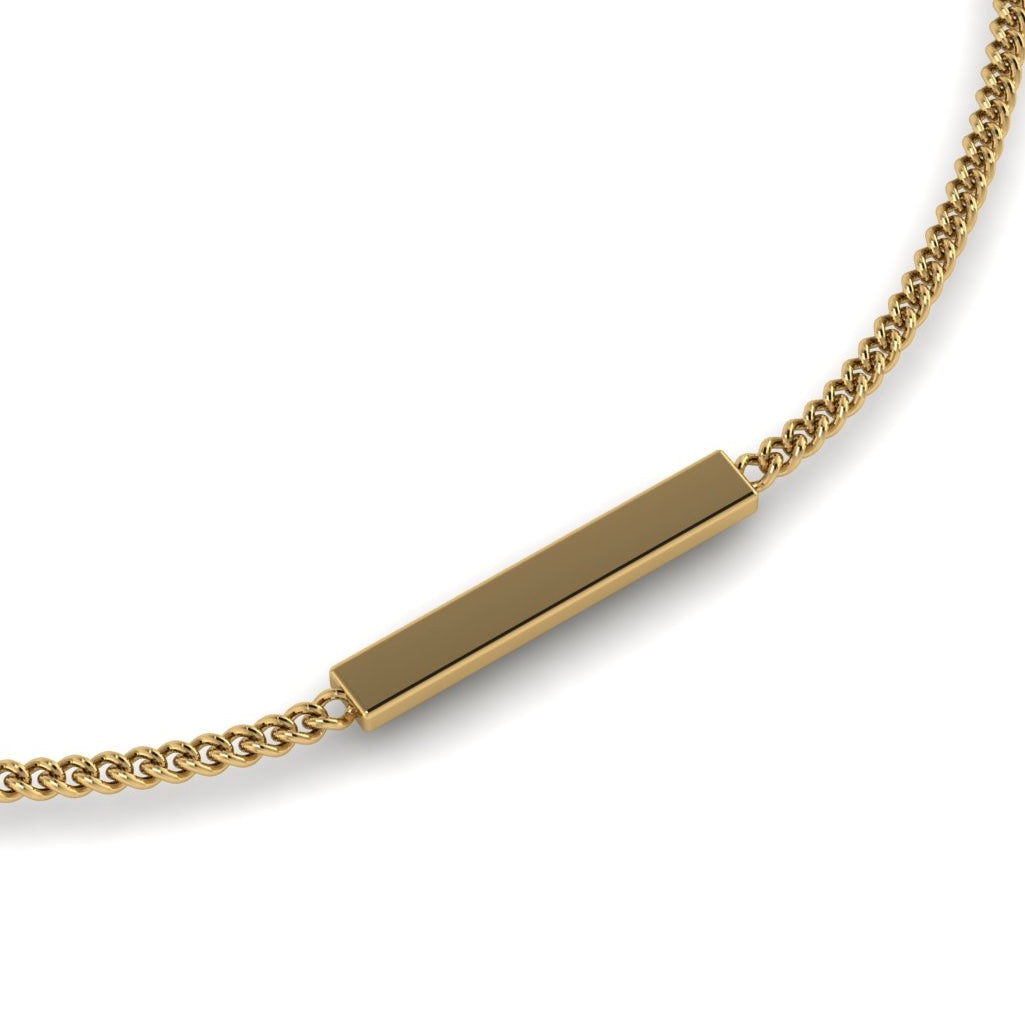 Flat Bar Necklace