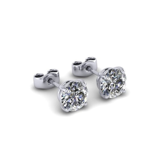 Stud Earrings 1 CTW