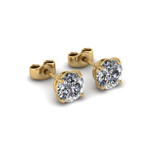 Stud Earrings 1 CTW