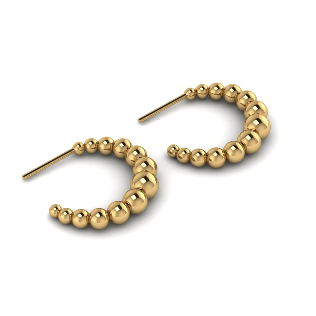 Eternity Bead Hoops