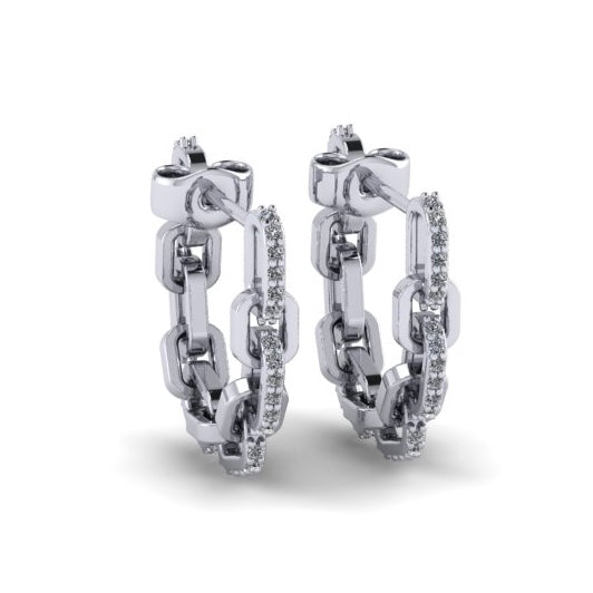 Linked Elegance Hoops