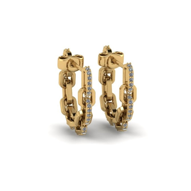 Linked Elegance Hoops