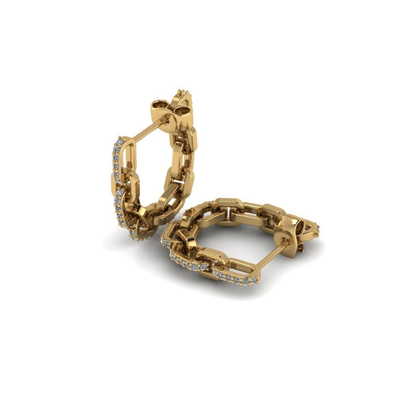 Linked Elegance Hoops