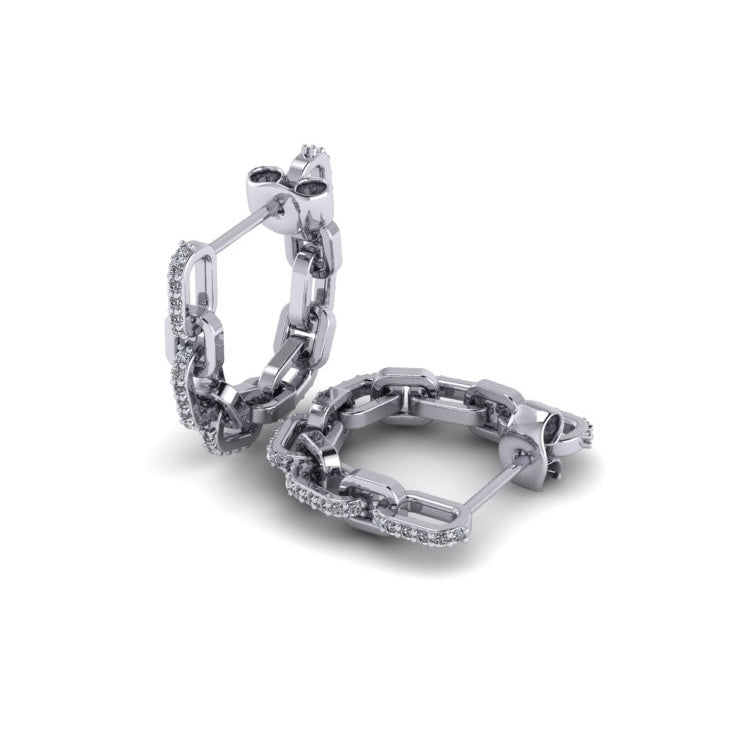 Linked Elegance Hoops