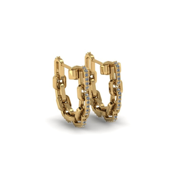 Linked Elegance Hoops