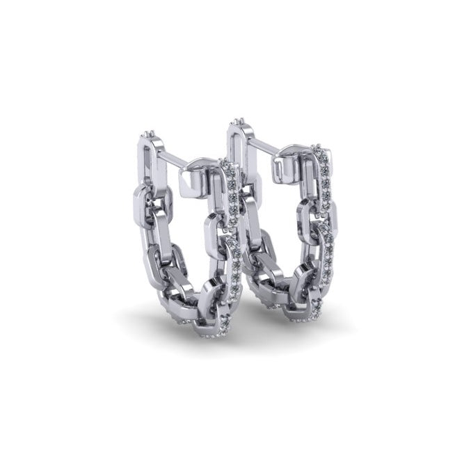 Linked Elegance Hoops