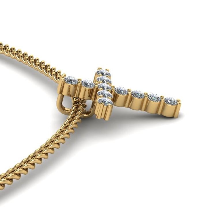 Diamond Cross Charm