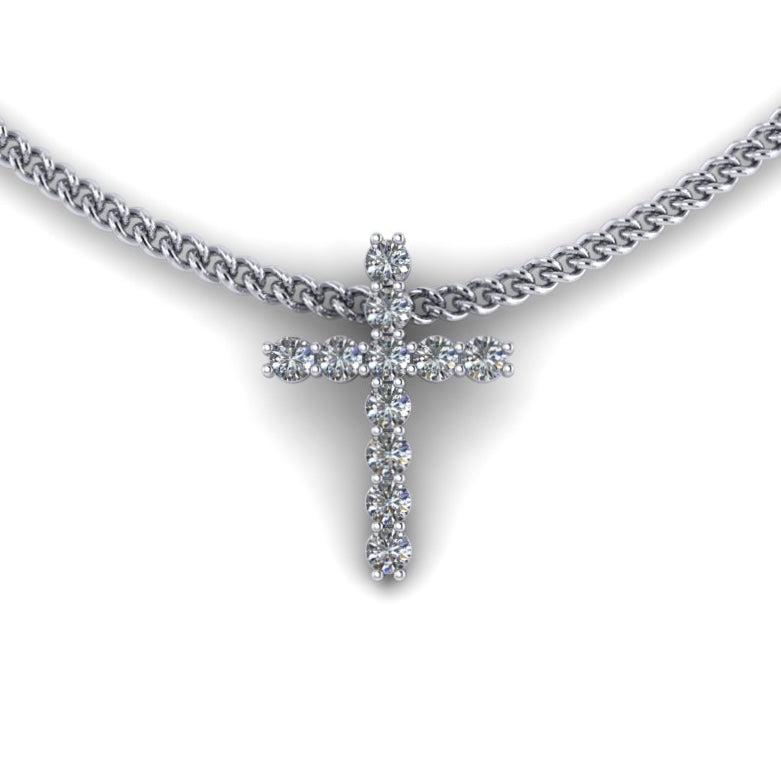 Diamond Cross Charm