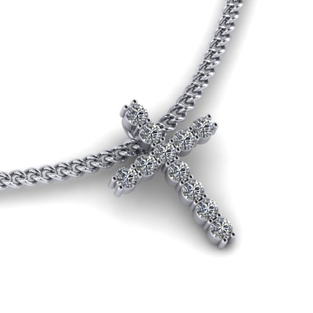 Diamond Cross Charm
