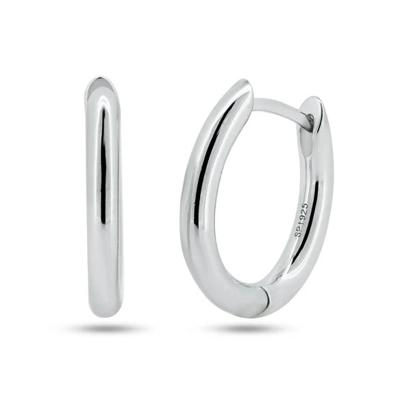 Oval Hoop Earring