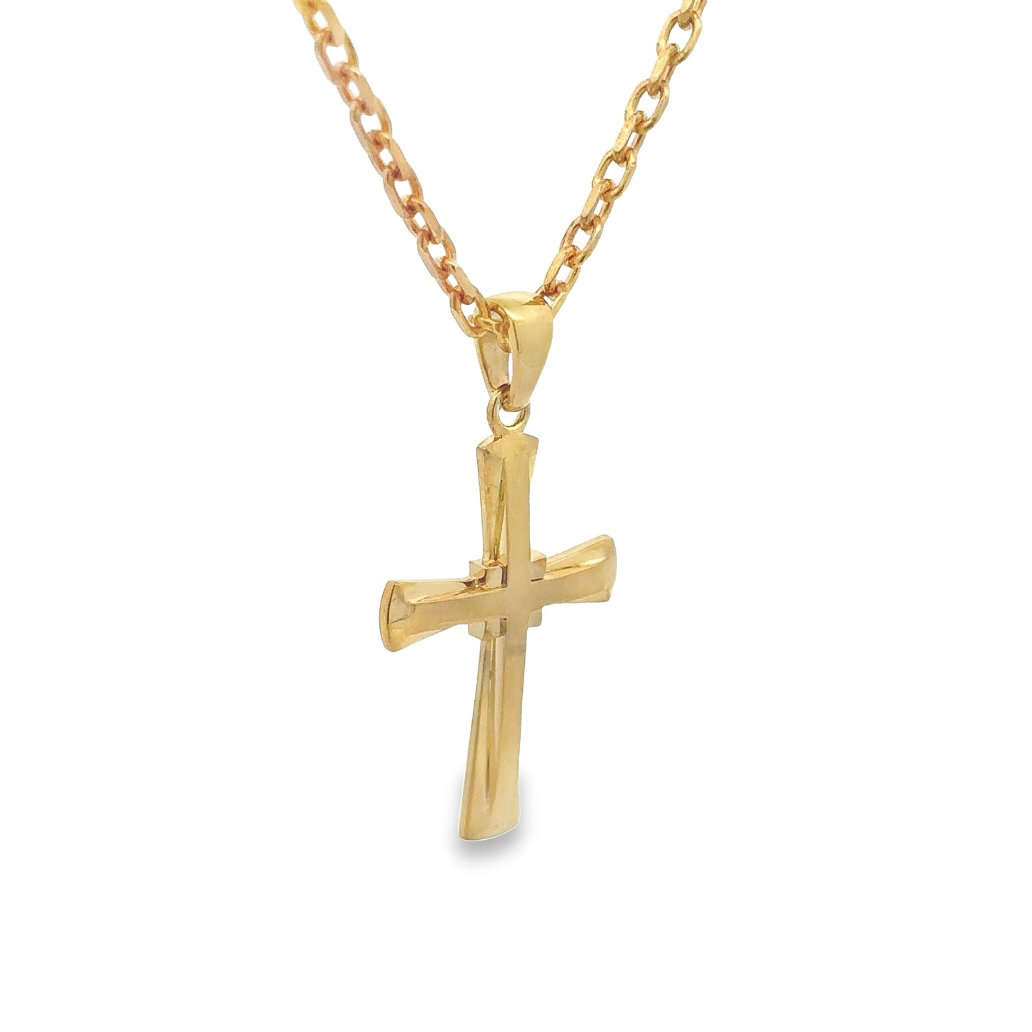 Double Layer Cross Pendant