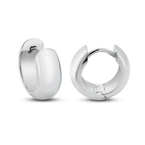 Dome Huggie Hoop Earrings