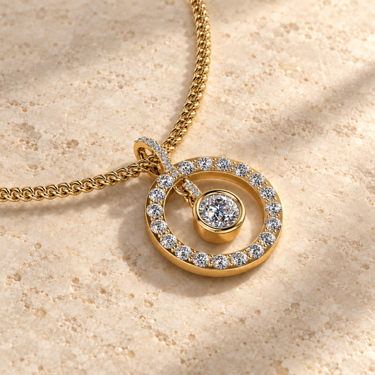 Diamond Orbit Pendant