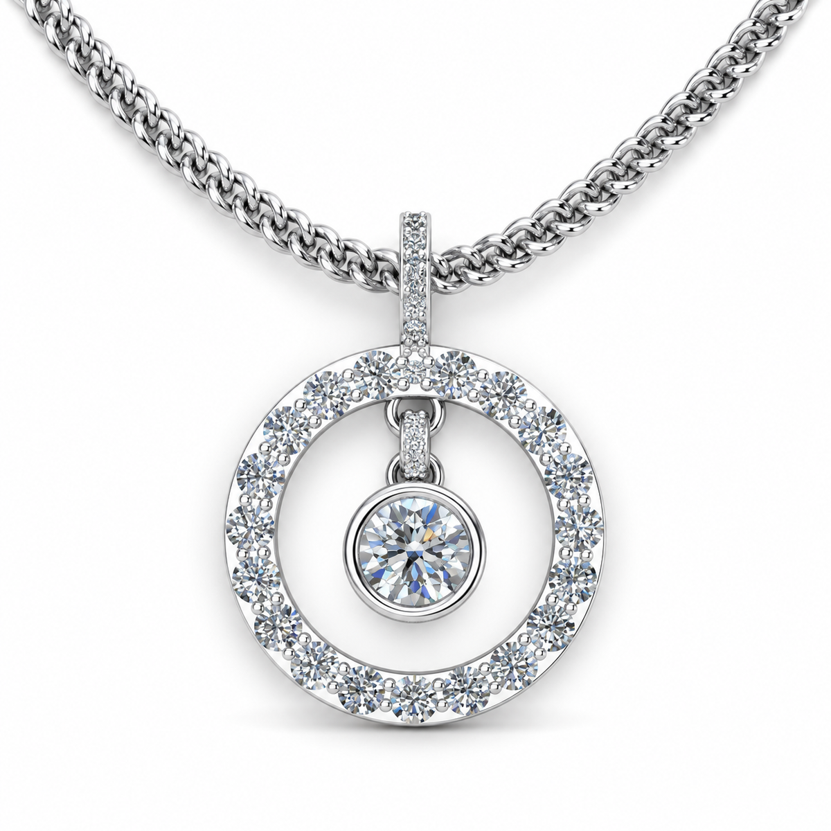 Diamond Orbit Pendant