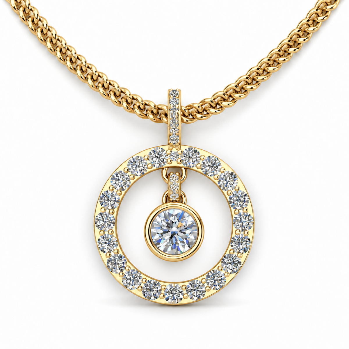 Diamond Orbit Pendant