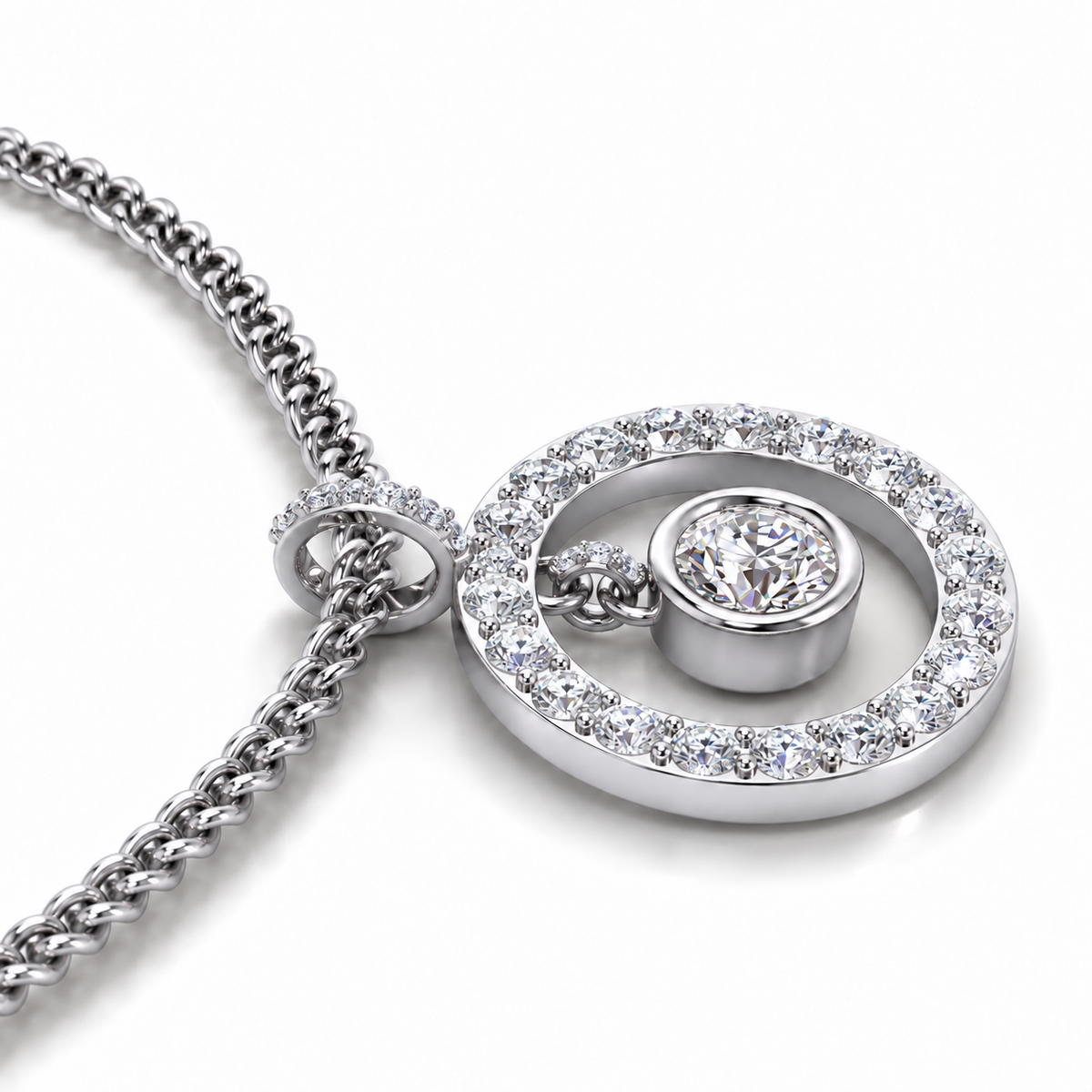 Diamond Orbit Pendant