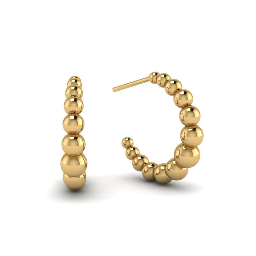 Eternity Bead Hoops