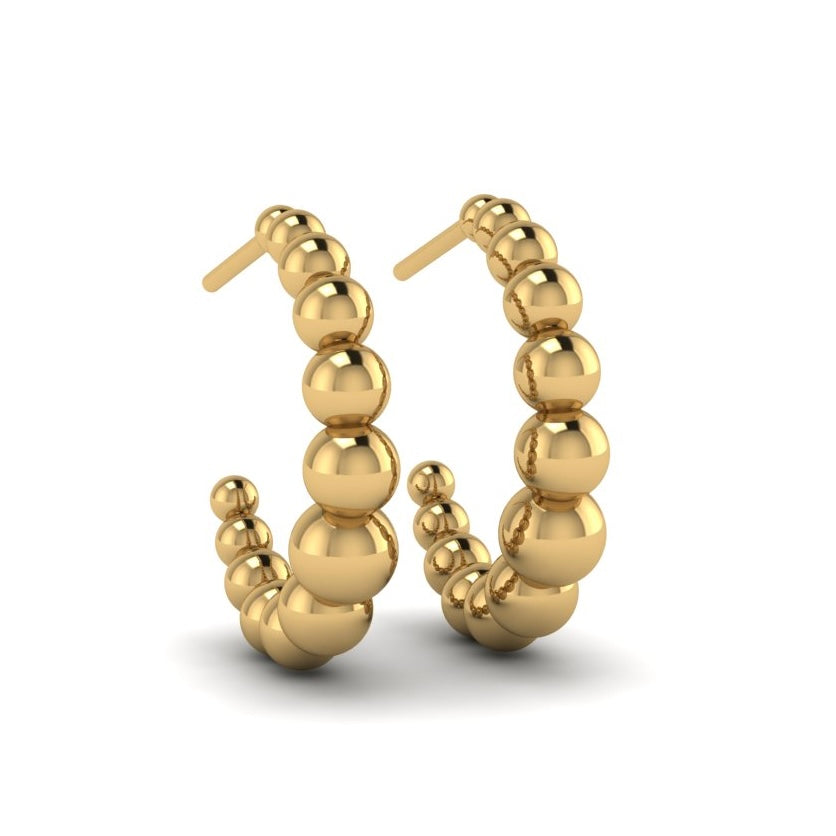 Eternity Bead Hoops