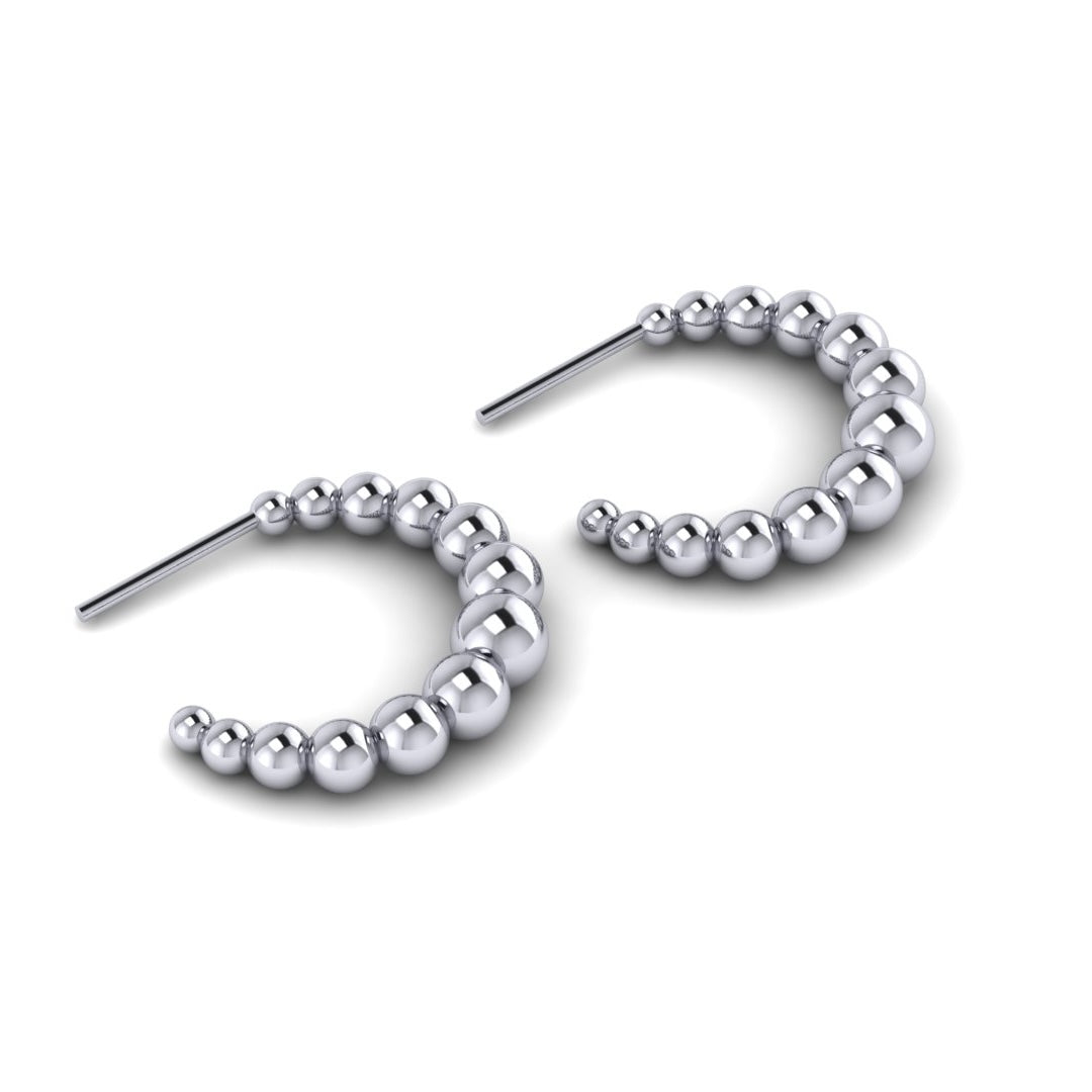 Eternity Bead Hoops