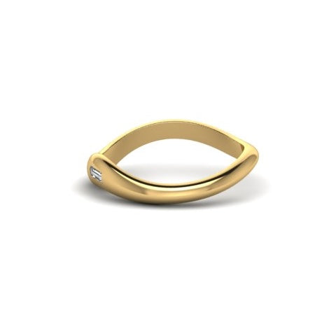 Wavy Baguette Band