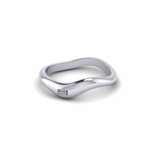 Wavy Baguette Band