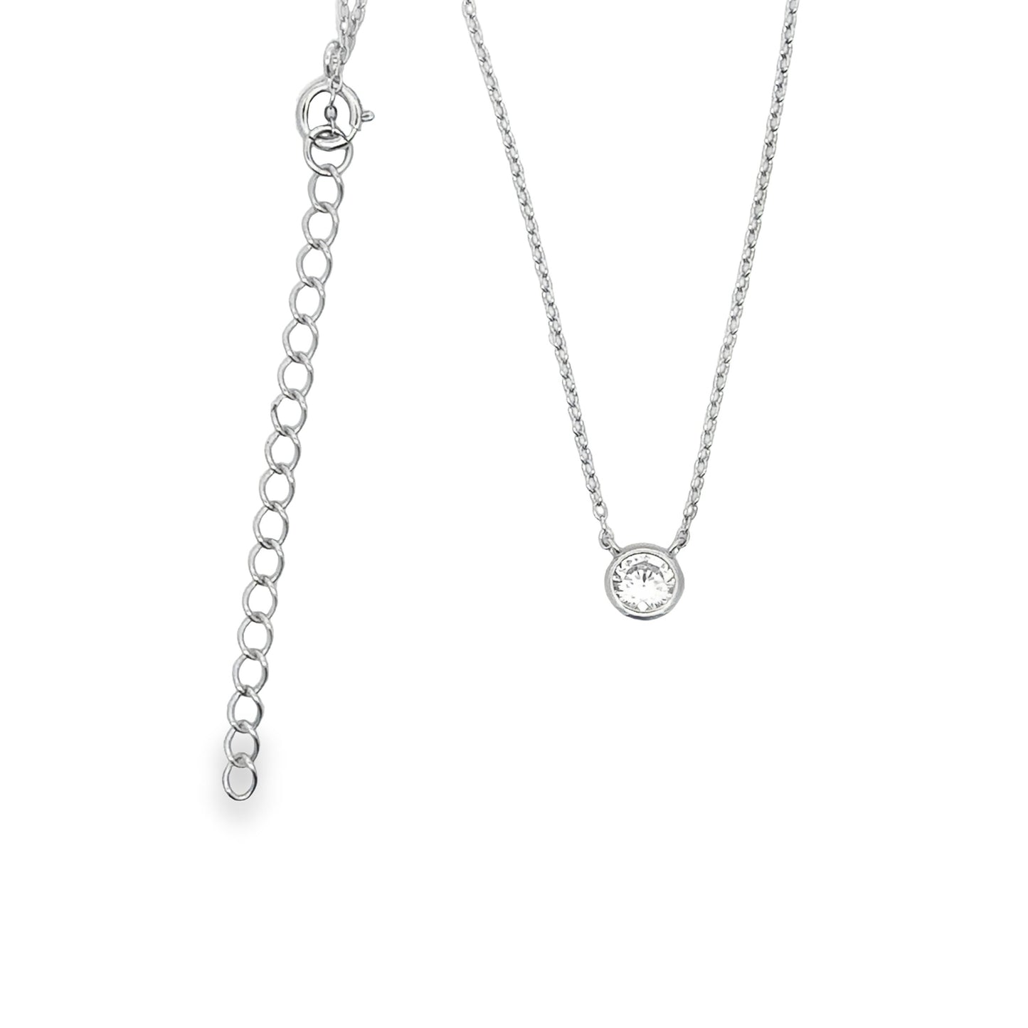 Round Diamond Cable Necklace