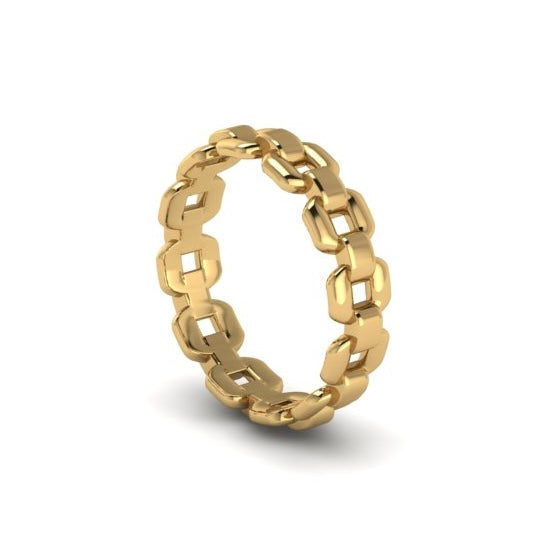 Curb Link Ring - 14K Gold