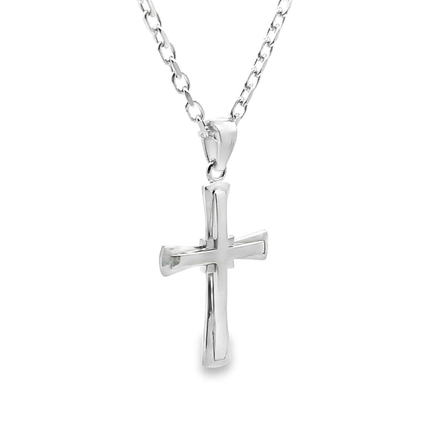 Double Layer Cross Pendant