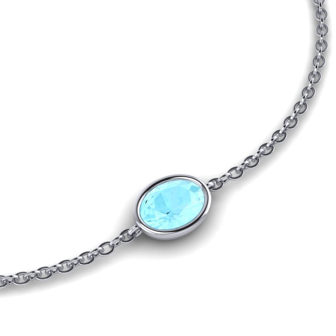 Oval Birthstone Pendant