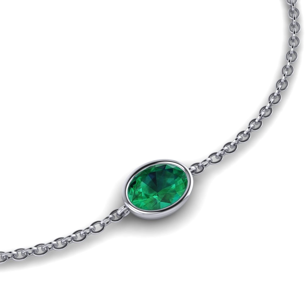Oval Birthstone Pendant