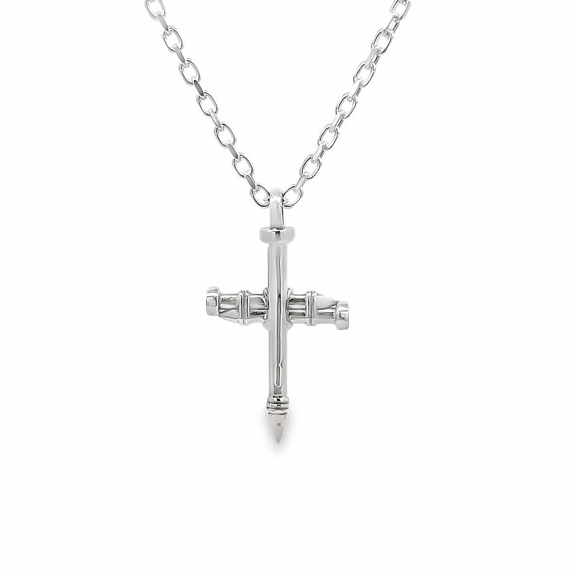 Nail Cross Pendant - tied