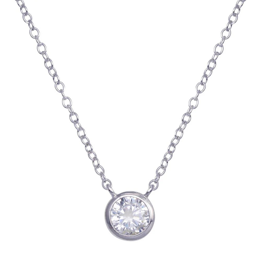 Round Diamond Cable Necklace