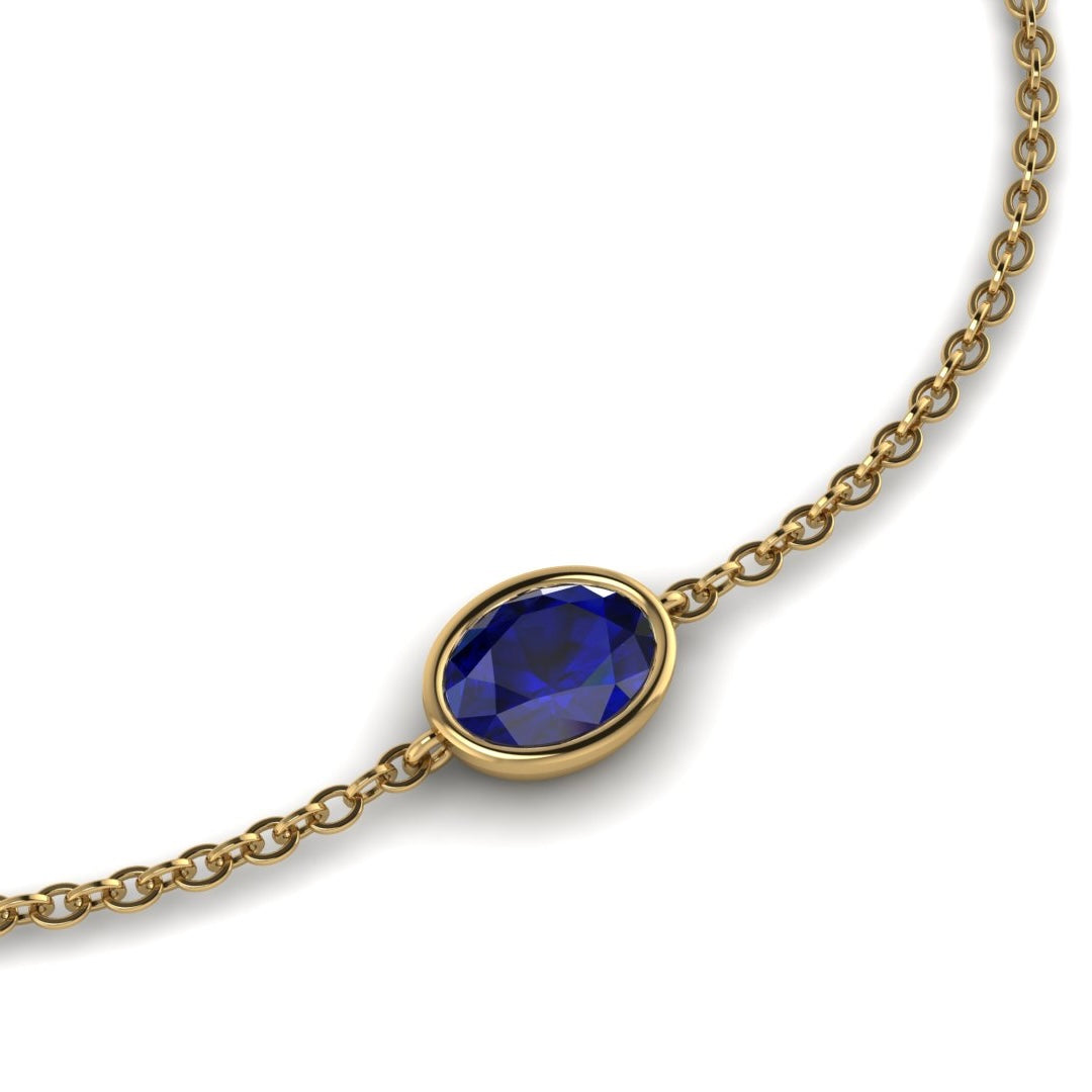 Oval Birthstone Pendant