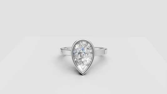Celeste Bezel Hidden Halo Ring