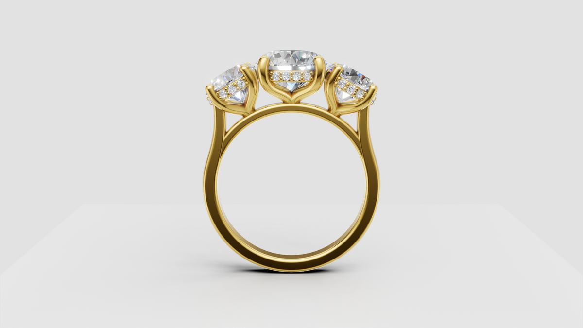 Aria Three Stone Ring