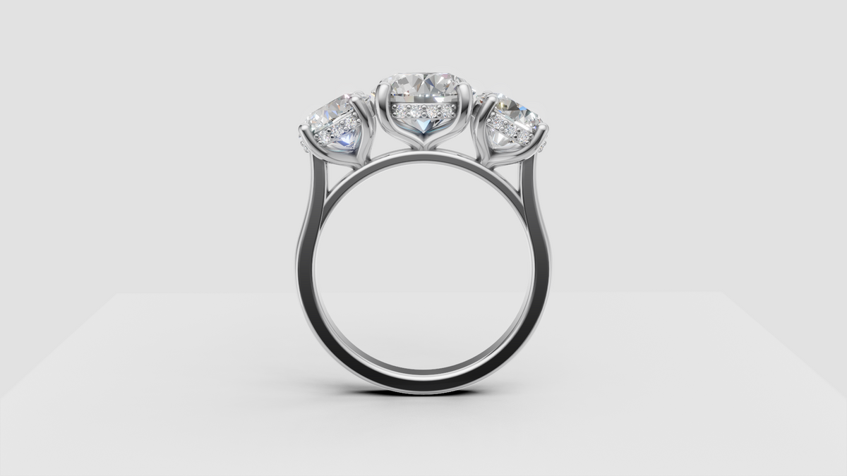 Aria Three Stone Ring