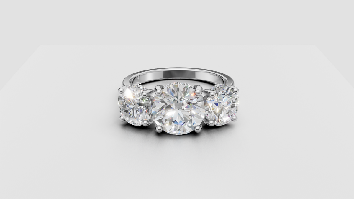 Aria Three Stone Ring