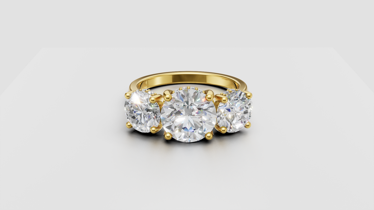 Aria Three Stone Ring