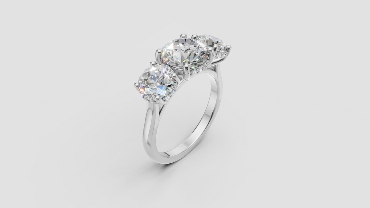 Aria Three Stone Ring
