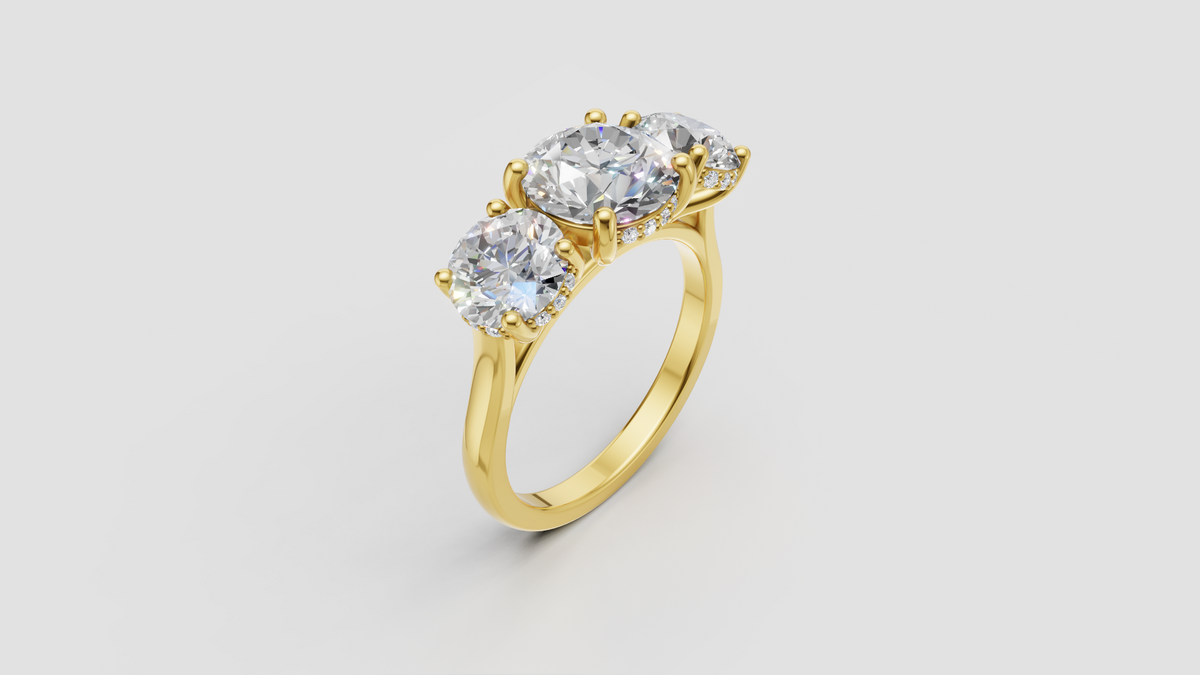 Aria Three Stone Ring